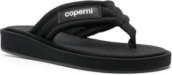 Coperni logo-embossed flip flops Black