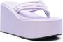 Coperni logo-patch thong-strap wedge sandals Purple - Thumbnail 2