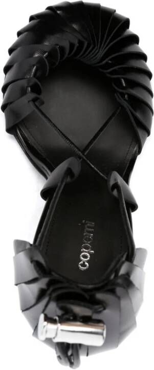 Coperni Origami 100mm leather pumps Black