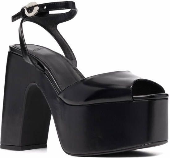 Coperni platform-sole sandals Black