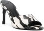 Coperni zebra-print logo 105mm mules Black - Thumbnail 2