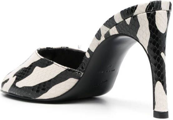 Coperni zebra-print logo 105mm mules Black