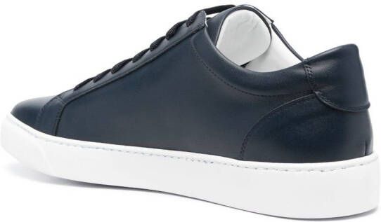 Corneliani Boston low-top leather sneakers Blue