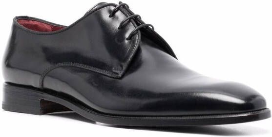 Corneliani leather derby shoes Black