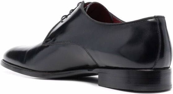 Corneliani leather derby shoes Black