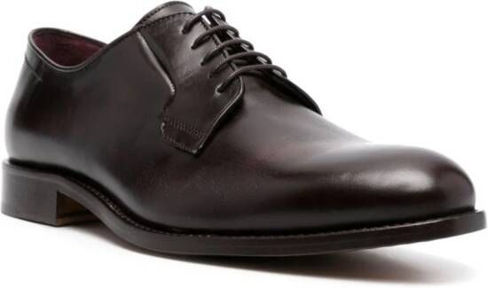 Corneliani leather Derby shoes Brown