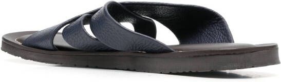 Corneliani Waikiki Beach leather sandals Blue