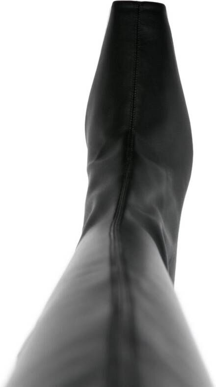 Courrèges AC Charm 70mm faux-leather boots Black