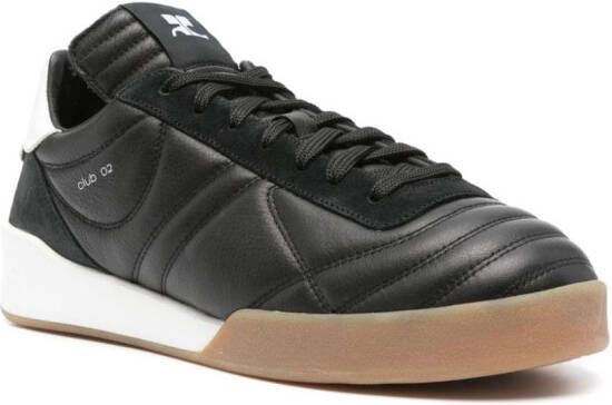 Courrèges Club 02 leather sneakers Black