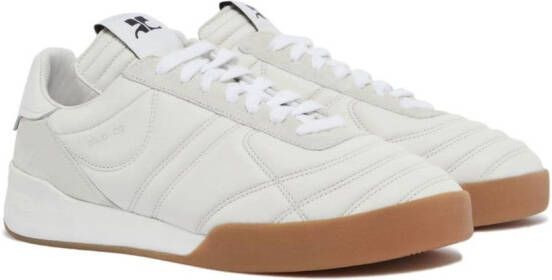 Courrèges Club 02 leather sneakers White