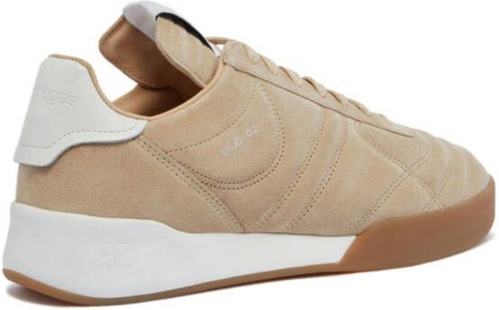Courrèges Club 02 suede leather sneakers Neutrals
