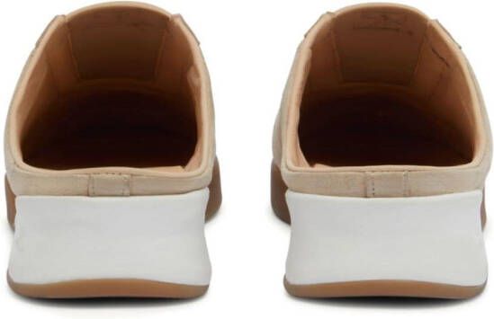 Courrèges Club 02 suede mules Neutrals