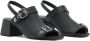 Courrèges Gogo 70mm leather sandals Black - Thumbnail 1