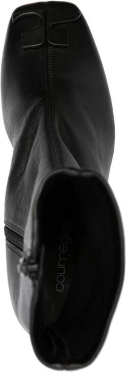 Courrèges Heritage 70mm leather ankle boots Black
