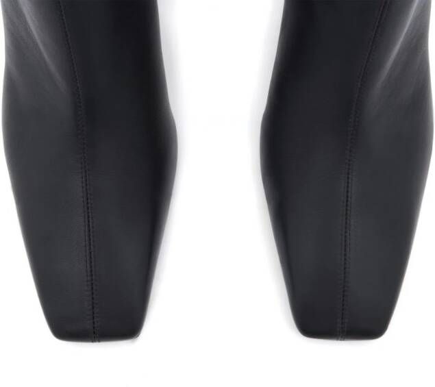 Courrèges Heritage leather ankle boots Black