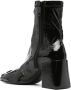 Courrèges Iconic 80mm textured-leather boots Black - Thumbnail 3