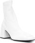 Courrèges leather ankle boots White - Thumbnail 2