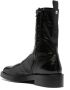 Courrèges logo-patch cracked-effect boots Black - Thumbnail 3