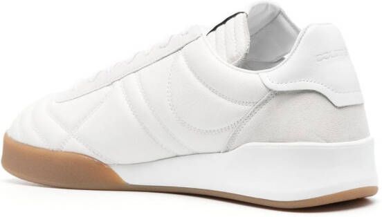 Courrèges low-top leather sneakers White