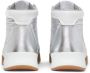 Courrèges Mid Club 02 leather sneakers Silver - Thumbnail 3