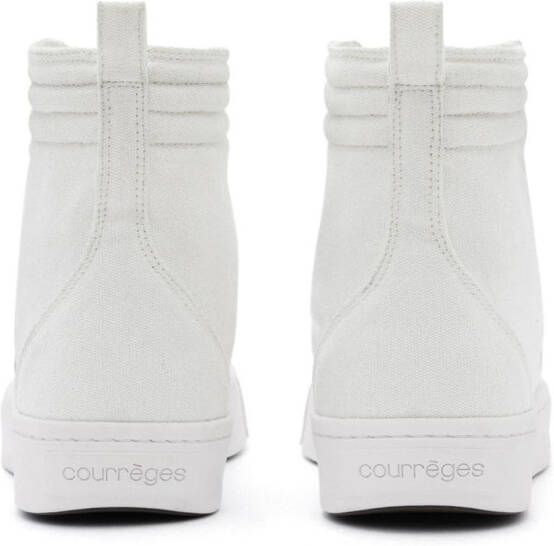 Courrèges panelled canvas sneakers White
