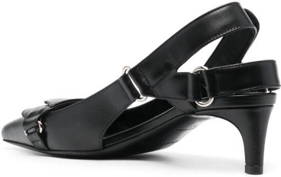 Courrèges Racer 55mm slingback pumps Black