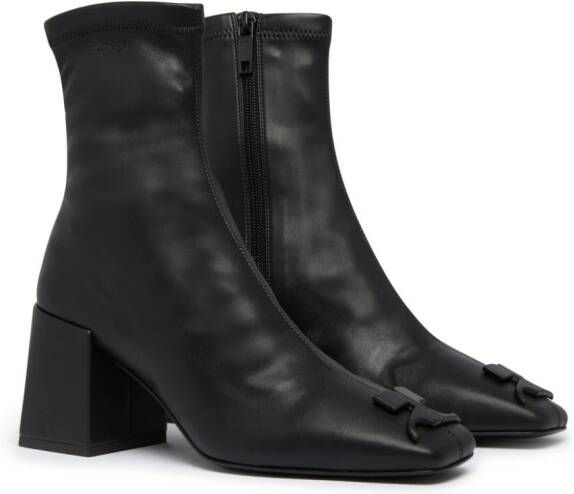 Courrèges Reedition AC faux-leather ankle boots Black