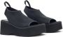 Courrèges Scuba Wave 90mm platform sandals Black - Thumbnail 2