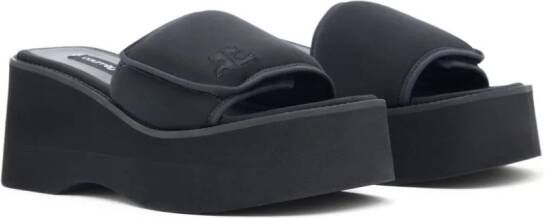 Courrèges Scuba Wave sandals Black