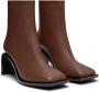Courrèges Stream leather ankle boots Brown - Thumbnail 2
