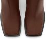 Courrèges Stream leather ankle boots Brown - Thumbnail 4