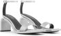 Courrèges Stream Mirror 70mm leather sandals Silver - Thumbnail 2