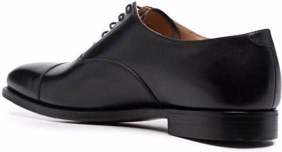 Crockett & Jones lace-up leather derby shoes Black