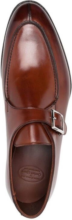 Crockett & Jones Lawrence buckled monk shoes Brown