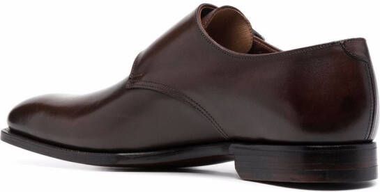 Crockett & Jones leather monk shoes Brown