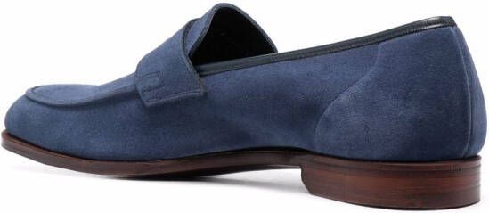 Crockett & Jones suede loafers Blue