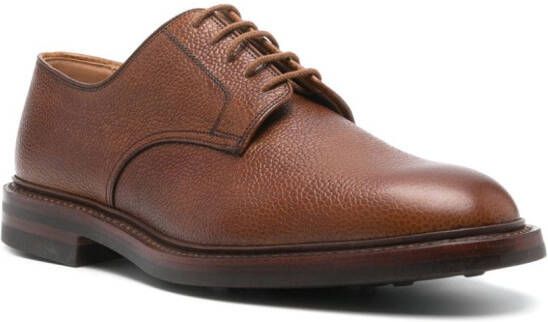 Crockett & Jones Gasmere leather derby shoes Brown