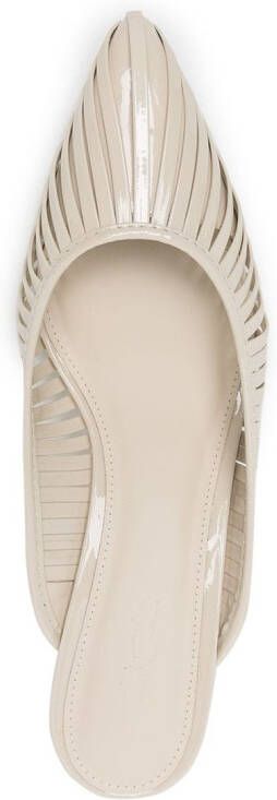 Cult Gaia Alia mule shoes White