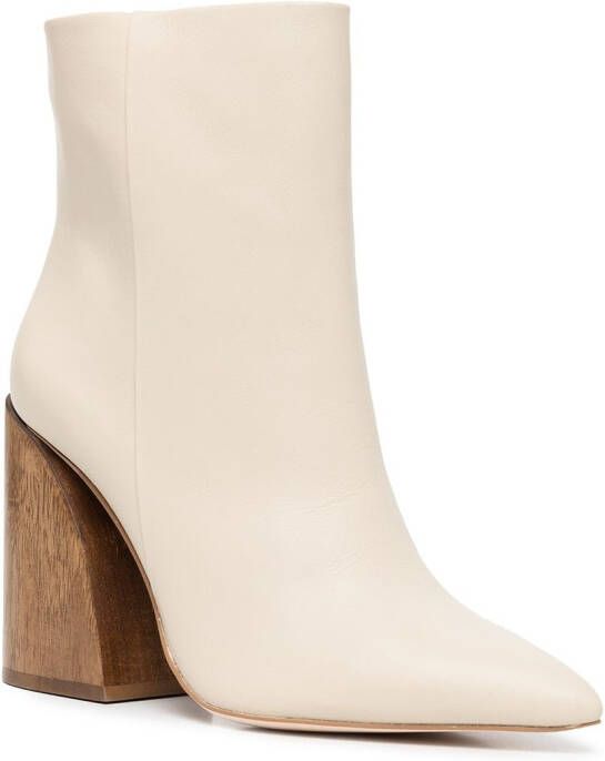 Cult Gaia Christie block-heel boots White