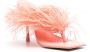 Cult Gaia feather-detail 115mm sandals Pink - Thumbnail 2