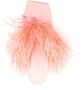 Cult Gaia feather-detail 115mm sandals Pink - Thumbnail 4