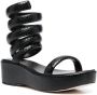 Cult Gaia Gabi spiral strap sandals Black - Thumbnail 2