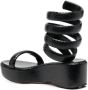 Cult Gaia Gabi spiral strap sandals Black - Thumbnail 3