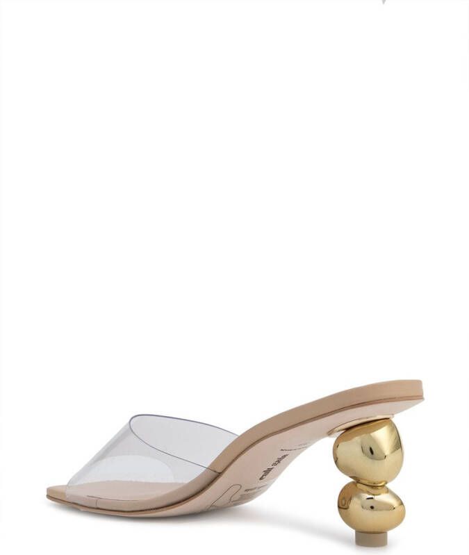 Cult Gaia Gigi stacked-heel sandals Gold