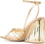 Cult Gaia Inka Mini 110mm leather sandals Gold - Thumbnail 3