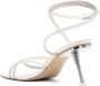 Cult Gaia Isa 70mm leather sandals Silver - Thumbnail 3