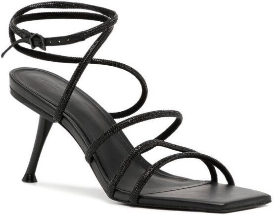 Cult Gaia Isa strappy heeled sandals Black