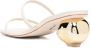 Cult Gaia Leora 70mm leather mules White - Thumbnail 3