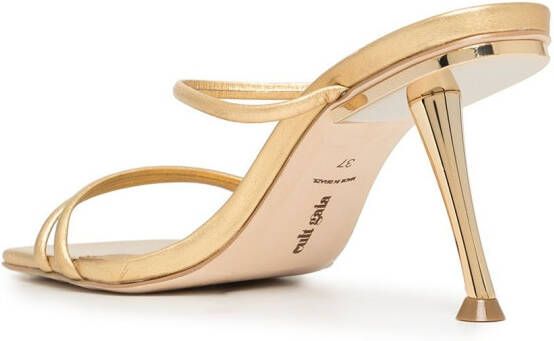 Cult Gaia Lydia 70mm open-toe sandals Gold