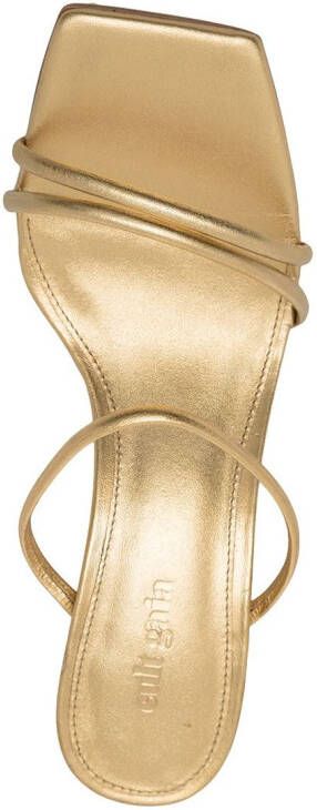 Cult Gaia Lydia 70mm open-toe sandals Gold